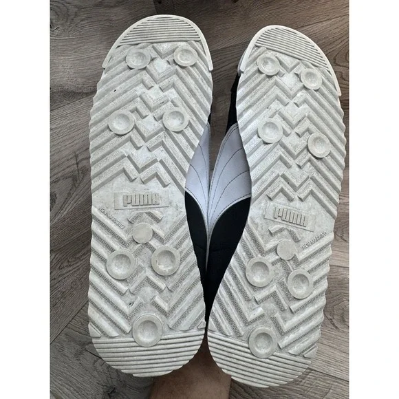 Puma Roma Reversed Classic Black White 392263-02 Men's Size 9.5 Sneakers Shoes - Picture 7 of 8